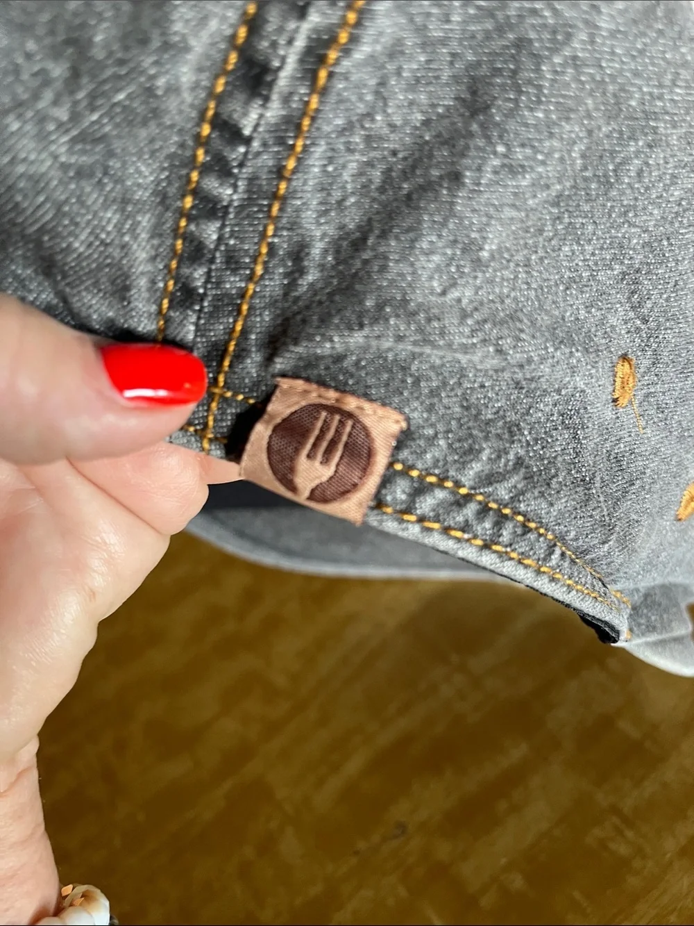 Chef Works Unisex Distressed Denim Style Cook /Driver